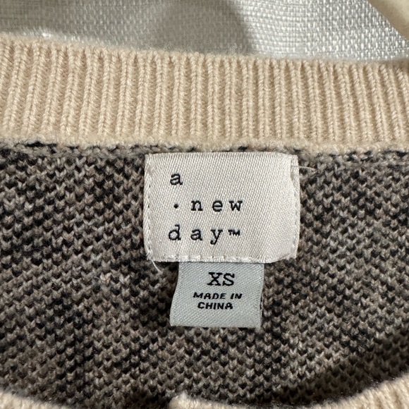 a new day Cream and Brown Knit Sweater - Picture 2 of 4